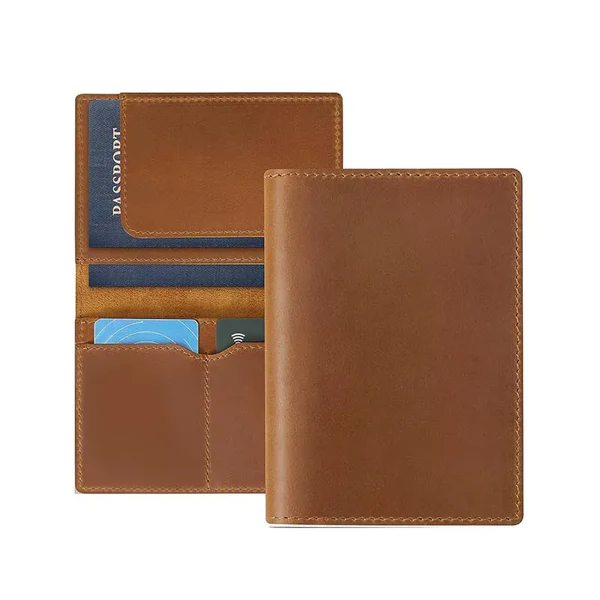 Handcrafted Top-Grain Leather Passport Holder